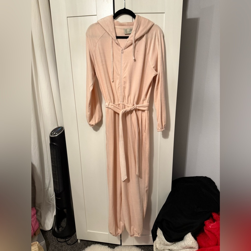 Pink jump suit